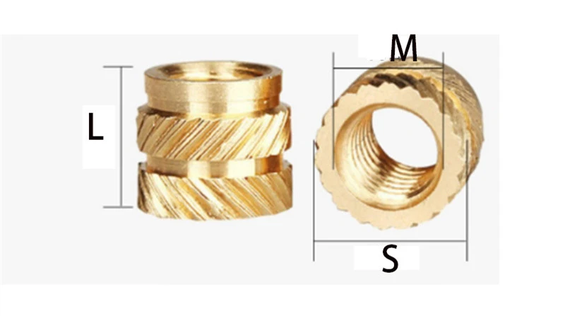 Brass hot staking inserts 1 Brass hot staking inserts 1