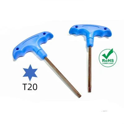 Klucz Torx z plastikowym uchwytem w kształcie litery T